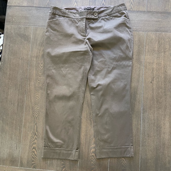 The Limited Pants - The Limited Woman’s Brown Cropped Pants.  Size 12